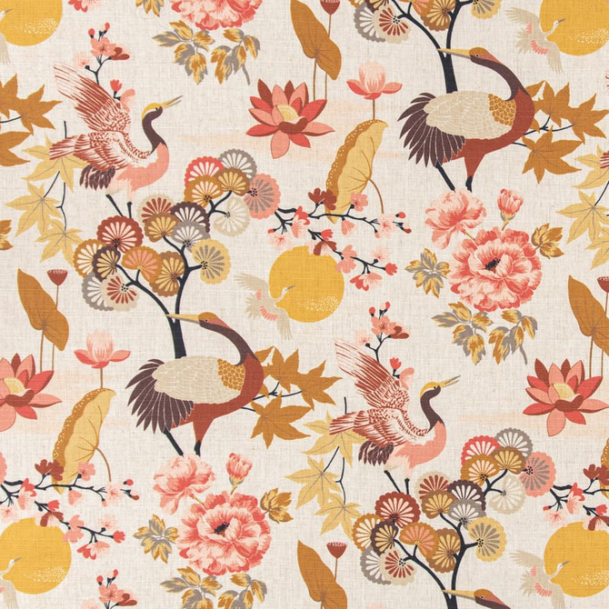 D3313 Sunset by Charlotte Fabric Linen Prints 91% Polyester, 9% Linen Asia Exceeds 100,000 Wyzenbeek Rubs (Heavy Duty) </p><p>Repeat: Horizontal 28" x Vertical 27.5" 54 Inches - Fabric Carolina -