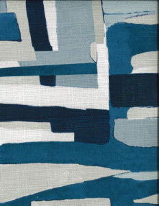 Apex Blue 100-36 by Norbar Fabric MONTAGE 100 POLYESTER SPAIN 17 3/4"V 27 1/6"H 54 - Fabric Carolina -