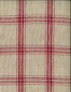 Presley Ruby 539 by Norbar Fabric LINCHEX 100% LINEN INDIA 3 3/8"V 3 3/8"H 54 - Fabric Carolina -