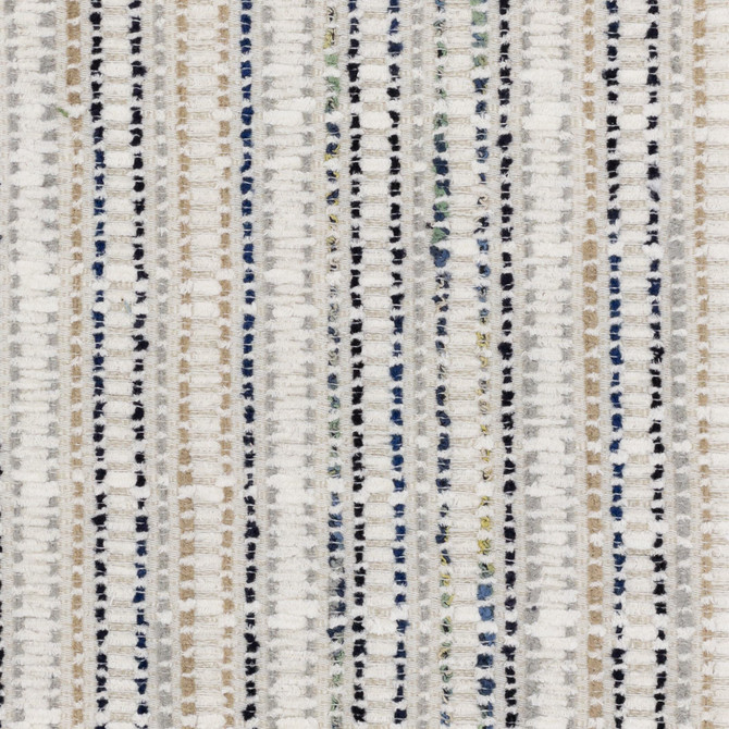 Donzetti 1 Jewel by Stout Fabric JUST STRIPES BLUE/SPRING 49%SVI 34%POL 17%COT INDIA Horizontal: 0.000 and Vertical: 4.250 54 in - Fabric Carolina -