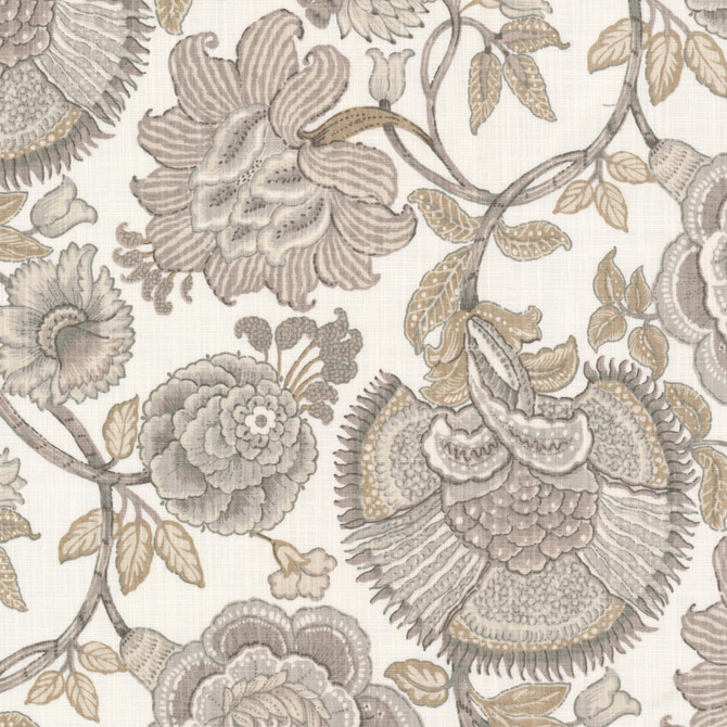 Teaparty 2 Dusk by Stout Fabric Stout Fabric Teaparty 2 DuskFabric Rainbow Library Almond/Granite 100%Cot Pakistan </p><p>Repeat: H: 13.5, V: 0 54 in - Fabric Carolina -