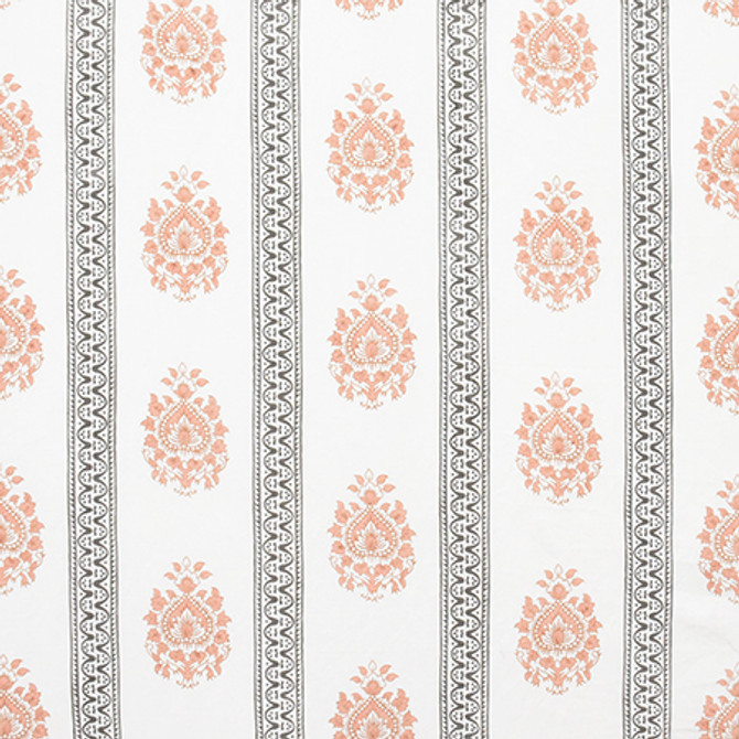 Road To Royalty Pink Peppercorn by Carole Fabric Artisan 54% Linen, 46% Cotton INDIA  7" V, 17 3/8" H 54"  - Fabric Carolina -