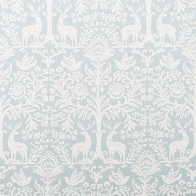 Deer Ridge Serenity by Carole Fabric Bluebell 84% Polyester, 16% Cotton India 100,000 Wyzenbeek Double Rubs 32 1/4" V, 13 1/4" H 54.5"  - Fabric Carolina -