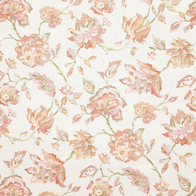 Full Frame Camelia by Carole Fabric Dawn & Dusk 97% Cotton, 3% Linen Printed In Usa 30,000 WYZENBEEK DOUBLE RUBS 27" V, 14 1/2" H HD 54"  - Fabric Carolina -