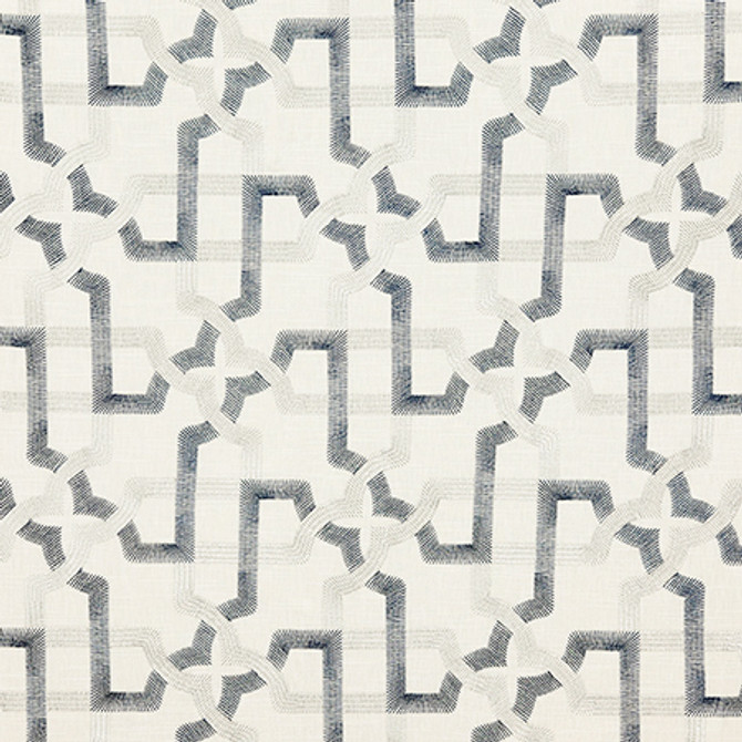 Meet Again Denim by Carole Fabric Dawn & Dusk Base: 69% Cotton, 31% Polyester. Embr: 100% Viscose India  12 1/2" V, 12 1/2" H 51"  - Fabric Carolina -