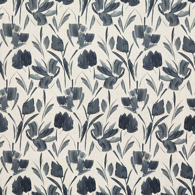 Gentle Garden Dusk by Carole Fabric Earth & Stone 100% Cotton India  26 1/2" V, 13 1/2" H 54"  - Fabric Carolina -