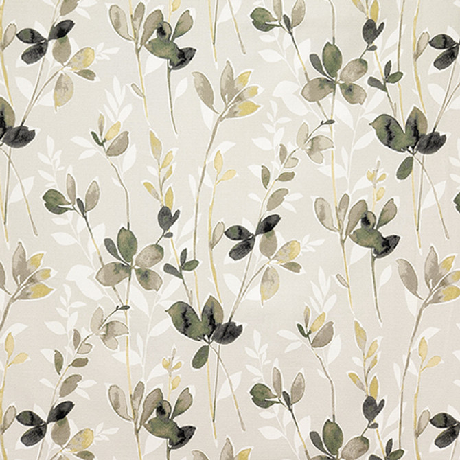 With The Flow Stone by Carole Fabric Evergreen 100% Cotton India  24" V, 13 1/2" H HD 54"  - Fabric Carolina -