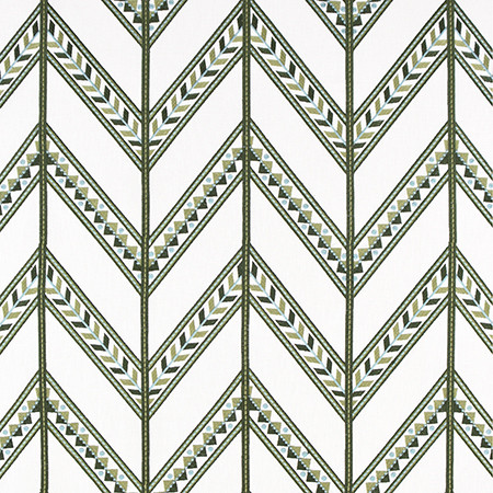 At This Moment Hunter by Carole Fabric Jade 60% Polyester, 40% Cotton India  15 1/8" V, 12 3/8" H 50.75"  - Fabric Carolina -