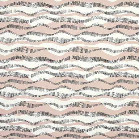 Over The Hills Blush by Carole Fabric Prisma 100% Cotton SPAIN 50,000 Wyzenbeek Double Rubs 13 1/2" V, 13 1/2" H 54"  - Fabric Carolina -