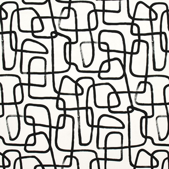 Wrong Turn Domino by Carole Fabric Prisma 100% Cotton SPAIN  27" V, 13 1/2" H HD 54"  - Fabric Carolina -