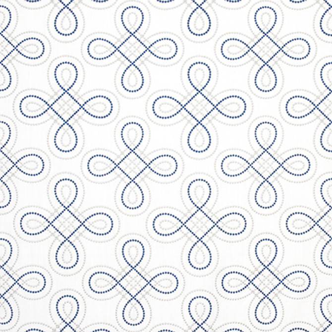 Keep On Coming Sapphire by Carole Fabric Wallflower 76% Polyester, 24% Cotton INDIA N/A 9" V, 10 1/4" H 53"  - Fabric Carolina -
