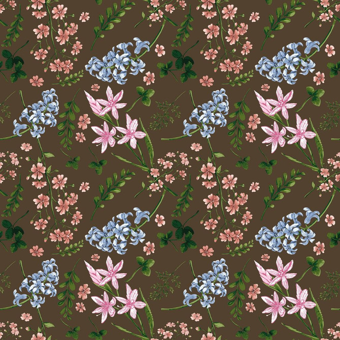 Wildflower Multi Garden Earth by RM CoCo Fabric