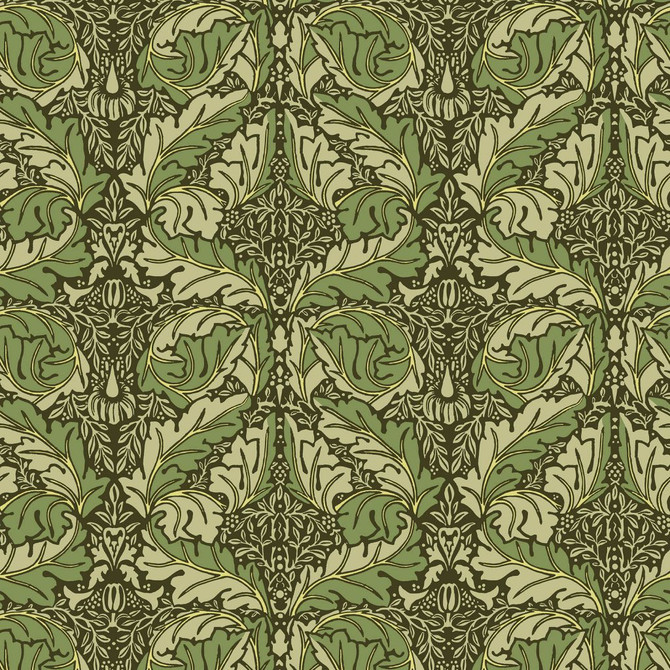 Oakwood Hall Basil by RM CoCo Fabric