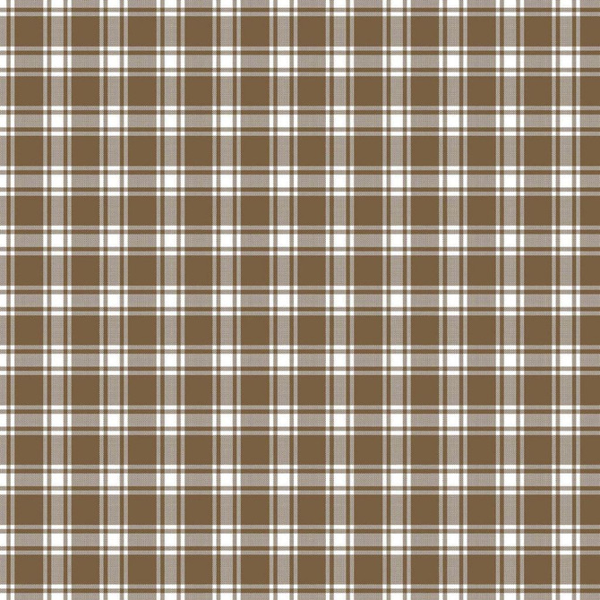 Geneviève Check Chestnut by RM CoCo Fabric