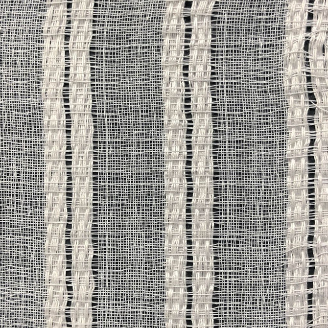 Between The Lines Wide-Width Sheer Alabaster by RM CoCo Fabric