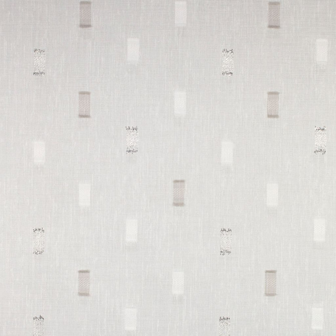 Dashing Check French Vanilla by RM CoCo Fabric Window Dressing II 100% Polyester FR See Sample 0 Horizontal: 6.59 120  - Fabric Carolina -