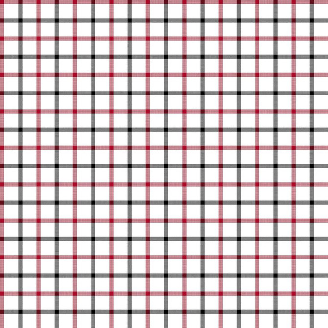 Cool Cat Check Red Hot by RM CoCo Fabric