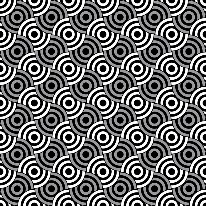 Circle Up Phantom by RM CoCo Fabric