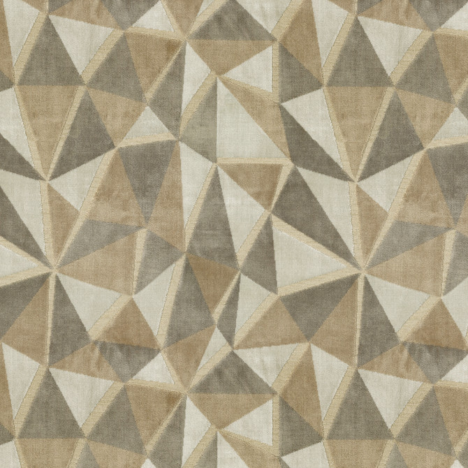 Prismatic Velvet Taupe 412113 by PKL Studio Fabric 51% Polyester, 39% Rayon, 10% Cotton India 50000 Horizontal: 13.75 and Vertical: 15.75 54 - Fabric Carolina -