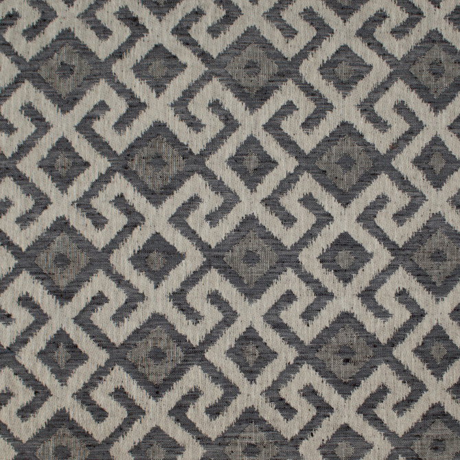 Aztec Neve Charcoal by Europatex Fabric Aztec 86% Poyester, 14% Cotton 6.85" H, 6.85" V 54.00 inches - Fabric Carolina -