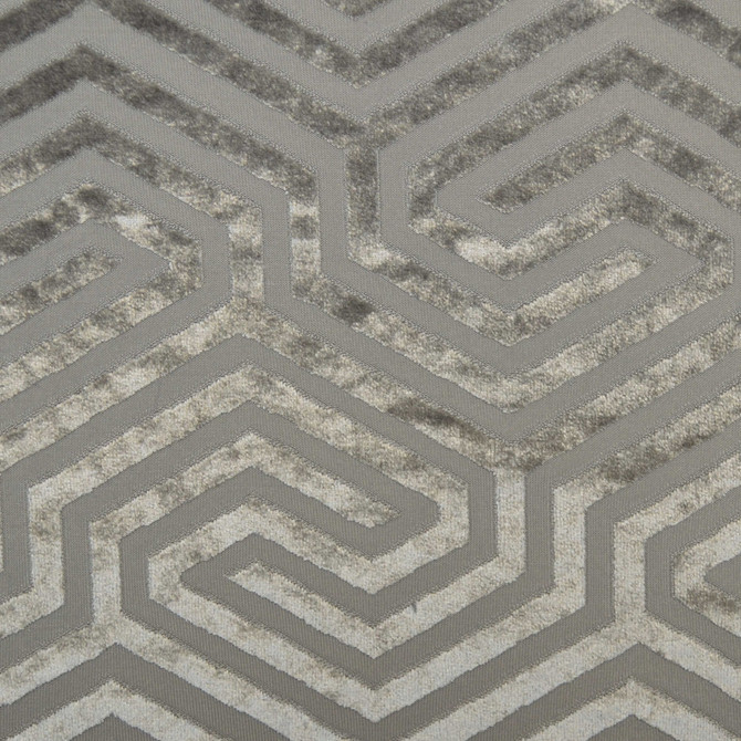 Baroque B Steel by Europatex Fabric Baroque 100% Polyester 8" H, 6" V 114.00 inches - Fabric Carolina -