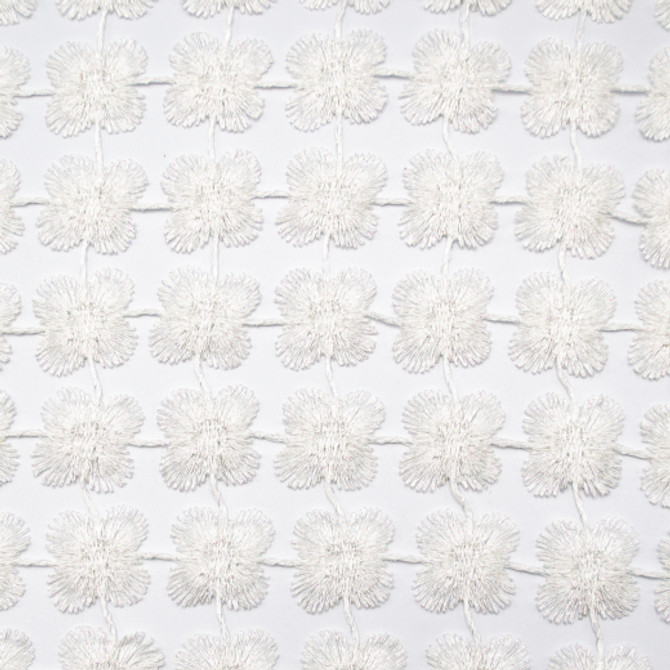 Daphne - Pure White by Europatex Fabric Daphne 100% Polyester China See Sample Horizontal: N/A and Vertical: N/A 110.00 inches  - Fabric Carolina -