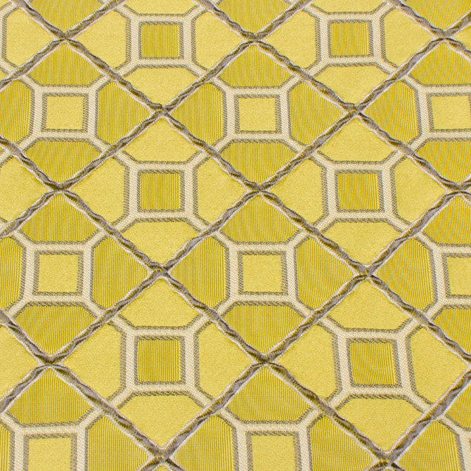 Garnet B Citron by Europatex Fabric Garnet 100% Polyester V: 2.37" H: 2.43" 55.00 inches - Fabric Carolina -