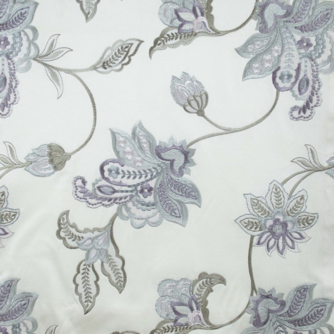 Serenity A Silver by Europatex Fabric Serenity 52% Polyester / 48% Cotton with EMB V: 13.12" H: 12.96" 55.00 inches - Fabric Carolina -