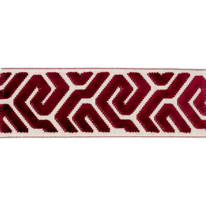 Agos Crimson by Europatex Fabric Agos 100% Polyester 3.50 inches - Fabric Carolina -