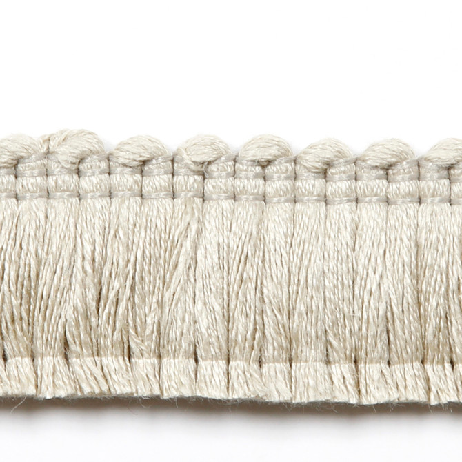 Legacy Brushed Fringe Quartz by Europatex Fabric Legacy 97% Linen, 3% Polyester 1.20 inches - Fabric Carolina -