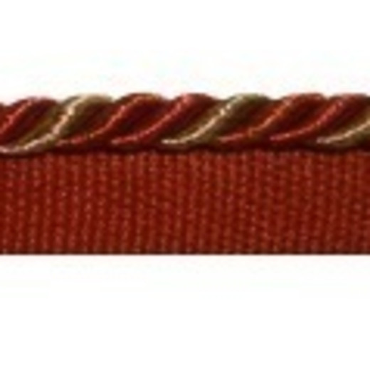 Mini Cord - 9454 Cinnabar by Europatex Fabric Mini Cord 100% Polyester China See Sample Horizontal: N/A and Vertical: N/A 0.25 inches  - Fabric Carolina -