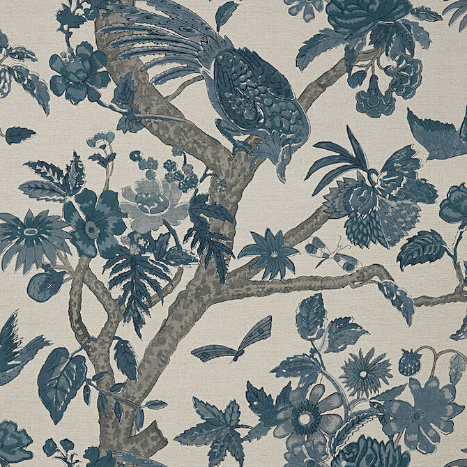 Coromandel Slate Blue T10226 by Thibaut Wallpaper Thibaut Wallpaper Coromandel Slate Blue T10226Wallpaper Colony Wallpaper UNITED STATES </p><p>Repeat: V: 27 27 - Fabric Carolina -