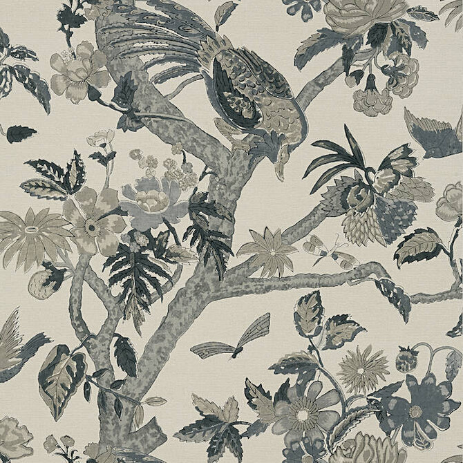 Coromandel Grey T10227 by Thibaut Wallpaper Thibaut Wallpaper Coromandel Grey T10227Wallpaper Colony Wallpaper UNITED STATES </p><p>Repeat: V: 27 27 - Fabric Carolina -