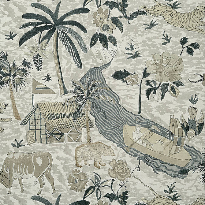 Tiger Reserve Grey T10232 by Thibaut Wallpaper Thibaut Wallpaper Tiger Reserve Grey T10232Wallpaper Colony Wallpaper UNITED STATES </p><p>Repeat: V: 25.25 27 - Fabric Carolina -