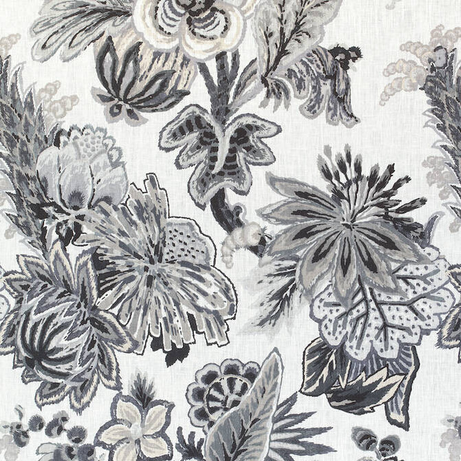 Floral Gala Grey F910218 by Thibaut Fabric Thibaut Fabric Floral Gala Grey F910218Fabric Colony Fabric Book 100% Linen ITALY </p><p>Repeat: V: 32.75 54 - Fabric Carolina -