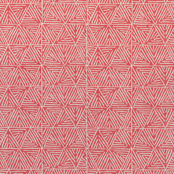 Mombasa Red F910209 by Thibaut Fabric Thibaut Fabric Mombasa Red F910209Fabric Colony Fabric Book 55% Linen, 45% Cotton INDIA </p><p>Repeat: V: 5 54 - Fabric Carolina -