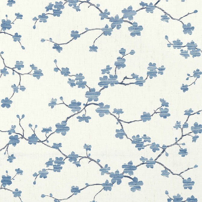 Sakura Blue T75514 by Thibaut Wallpaper Thibaut Wallpaper Sakura Blue T75514Wallpaper Dynasty Paperweave KOREA </p><p>Repeat: V: 27.5 36 - Fabric Carolina -