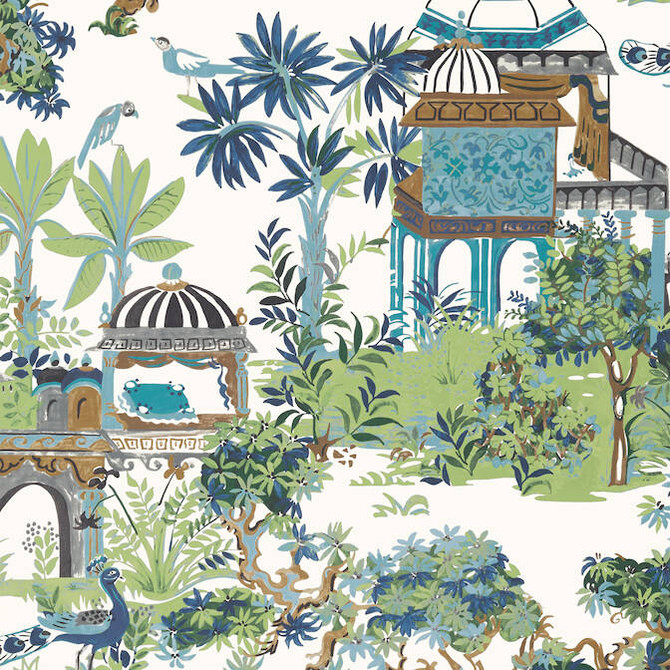 Mystic Garden Blue and Green T20820 by Thibaut Wallpaper Thibaut Wallpaper Mystic Garden Blue and Green T20820Wallpaper Eden Non Woven Wallpaper UNITED STATES </p><p>Repeat: V: 48 27 - Fabric Carolina -