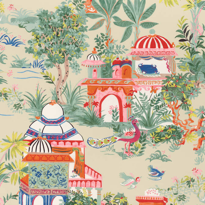 Mystic Garden Cream F920824 by Thibaut Fabric Thibaut Fabric Mystic Garden Cream F920824Fabric Eden Fabric Book 100% Cotton Sateen UNITED STATES </p><p>Repeat: V: 46 54 - Fabric Carolina -