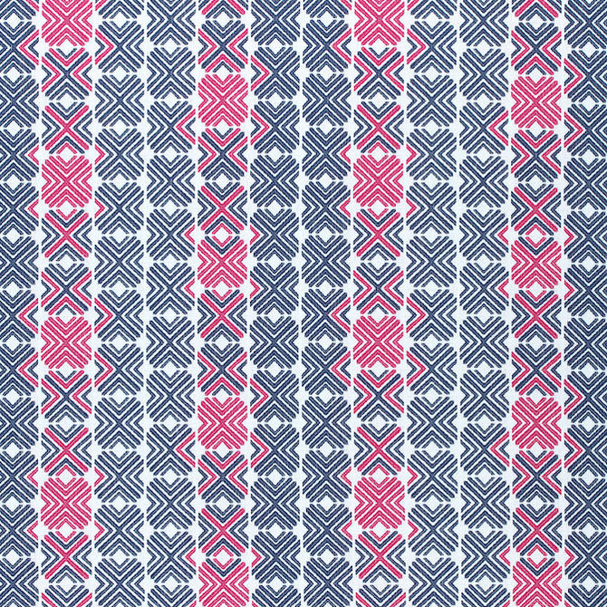 Jinx Navy and Magenta W74680 by Thibaut Fabric Thibaut Fabric Jinx Navy and Magenta W74680Fabric Festival 77% Poly (UV), 23% PCR Poly (UV) UNITED STATES </p><p>Repeat: V: 14.5 54 - Fabric Carolina -