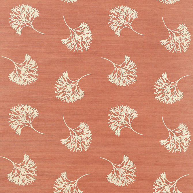 Andros Cream on Coral T3625 by Thibaut Wallpaper Thibaut Wallpaper Andros Cream on Coral T3625Wallpaper Grasscloth Resource 2 Printed Sisal CHINA </p><p>Repeat: V: 18 36 - Fabric Carolina -