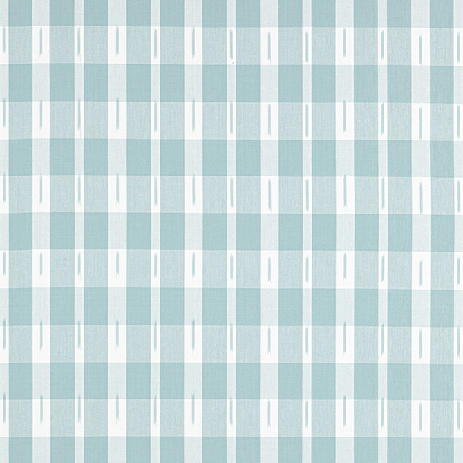 Ellastone Check Seaglass W736438 by Thibaut Fabric Thibaut Fabric Ellastone Check Seaglass W736438Fabric Indienne Fabric Book 100% Cotton INDIA </p><p>Repeat: V: 4.5 54 - Fabric Carolina -