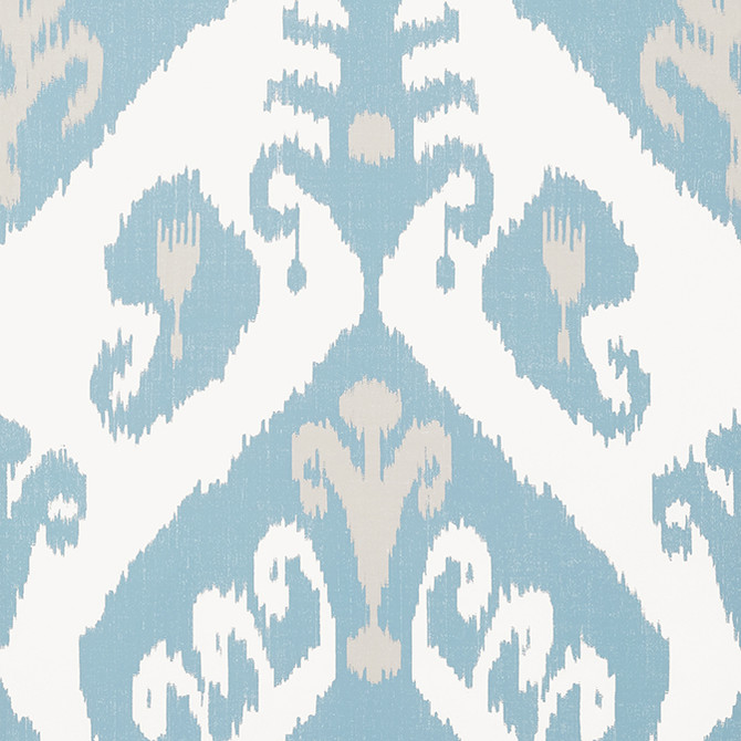 Indies Ikat French Blue T16248 by Thibaut Wallpaper Thibaut Wallpaper Indies Ikat French Blue T16248Wallpaper Kismet Wallpaper U.S.A. </p><p>Repeat: V: 25.25 20.5 - Fabric Carolina -