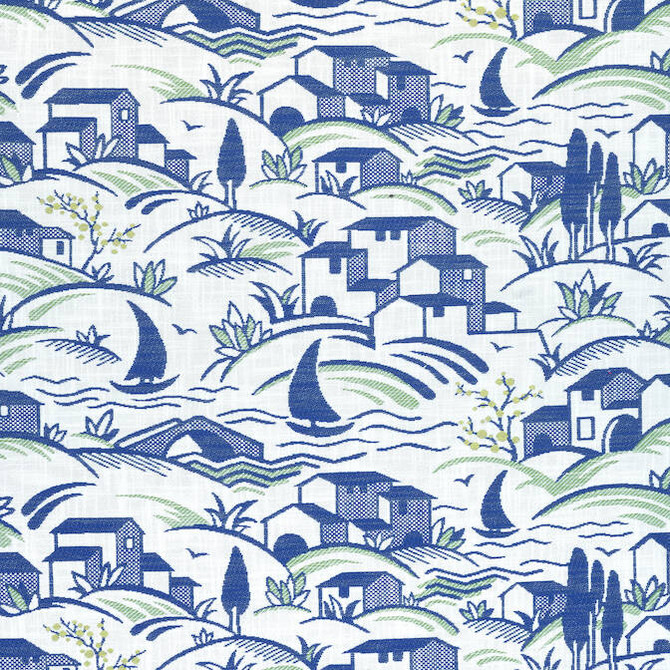 Landmark Marine and Apple Green W73525 by Thibaut Fabric Thibaut Fabric Landmark Marine and Apple Green W73525Fabric Landmark 100% Polyester (UV) U.S.A. </p><p>Repeat: V: 16.5 54 - Fabric Carolina -