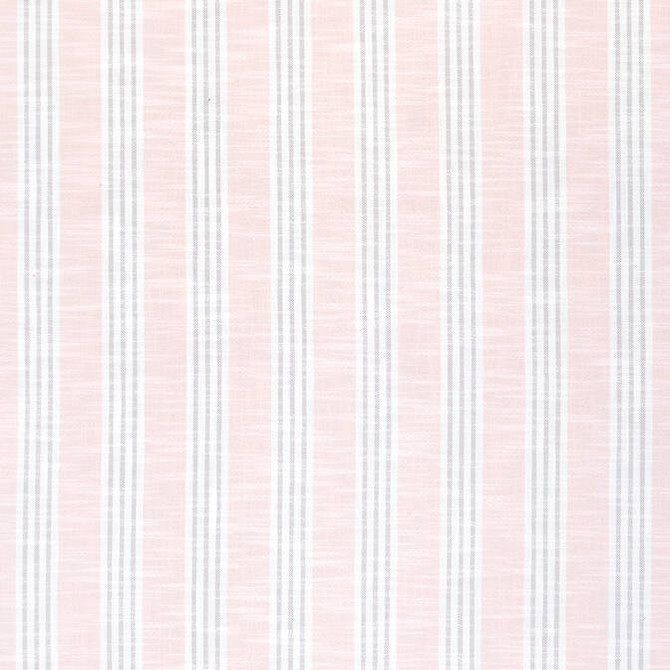 Southport Stripe Blush and Mushroom W73482 by Thibaut Fabric Thibaut Fabric Southport Stripe Blush and Mushroom W73482Fabric Landmark 95% Polyester, 5% Olefin (UV) U.S.A. </p><p>Repeat: V: 3.5 54 - Fabric Carolina -