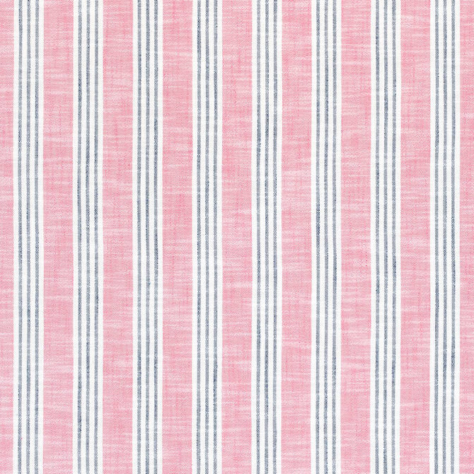 Southport Stripe Peony and Navy W73490 by Thibaut Fabric Thibaut Fabric Southport Stripe Peony and Navy W73490Fabric Landmark 95% Polyester, 5% Olefin (UV) U.S.A. </p><p>Repeat: V: 3.5 54 - Fabric Carolina -
