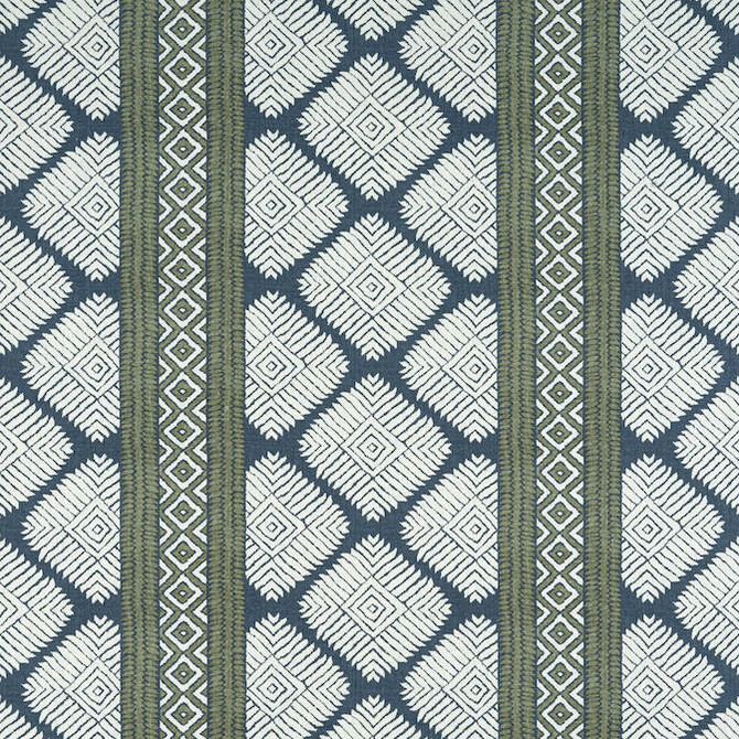Austin Bluestone and Green F913247 by Thibaut Fabric Thibaut Fabric Austin Bluestone and Green F913247Fabric Mesa Fabric Book 100% Linen ITALY </p><p>Repeat: V: - 54 - Fabric Carolina -