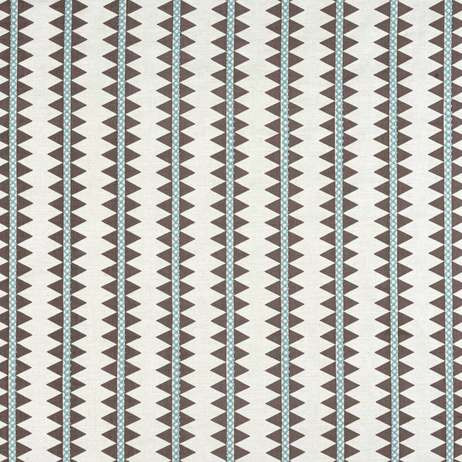 Reno Stripe Embroidery Brown W713246 by Thibaut Fabric Thibaut Fabric Reno Stripe Embroidery Brown W713246Fabric Mesa Fabric Book 54% Cotton, 36% Linen, 10% Spun Poly INDIA </p><p>Repeat: V: - 54 - Fabric Carolina -