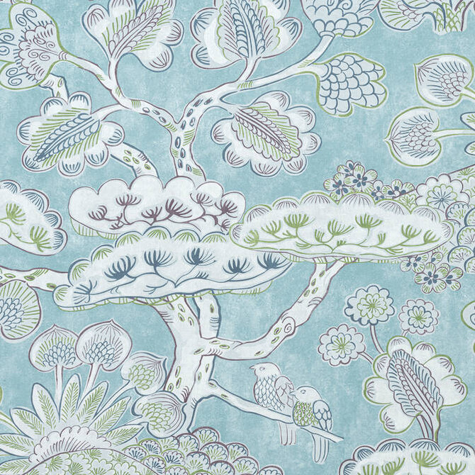 Tree House Robin's Egg AF9863 by Anna French Fabric Anna French Fabric Tree House Robin's Egg AF9863Fabric Nara Fabric 100% Cotton UNITED KINGDOM </p><p>Repeat: V: 34.75 54 - Fabric Carolina -