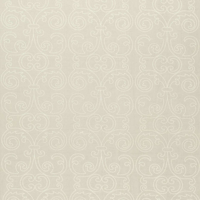 Barcelona Embroidery Natural AW9123 by Anna French Fabric Anna French Fabric Barcelona Embroidery Natural AW9123Fabric Natural Glimmer 55% Lin 45% Cot/EMB: 100% Visc INDIA </p><p>Repeat: V: 14.5 50 - Fabric Carolina -